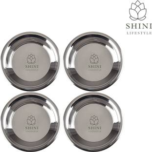 SHINI LIFESTYLE Stainless Steel Atta Parat, Parat steel, steel parat for kitchen32cm Paraat