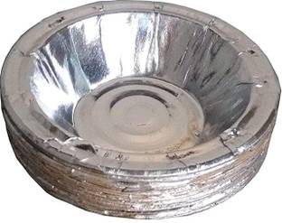 nit Silver Coated Paper Bowls/Cup for Party Kitchen (Pack of 150) Chutney Plate