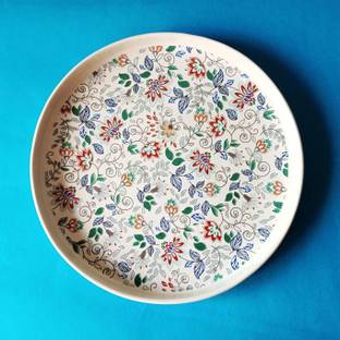 LUPAAVA Ceramic Printed Quarter Plate 8 inch Pizza Tray