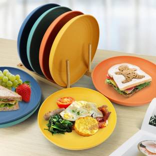 openZest Unbreakable Deep Dinner Plates Dinnerware 23cm (6Pcs) Dinner Plate