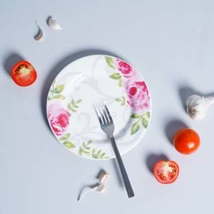 Dandy Lines By DATA Quarter Plate in Rose Collection, 1123 Dinner Plate