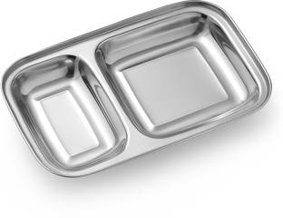 PearlCraft Stainless Steel 2 in 1 Plate L/W 22cm Dinner Plate