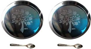 MOTI METAL INDUSTRIES MMI Stainless Steel Heavy Guage Brackfast, Lunch & Dinner Plate Dinner Plate
