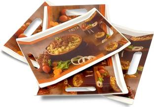 U.P.C. Melamine Serving Tray, Set of 3 (Small, Medium and Large Size) Villori Series Tray Tray