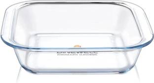 Dinewell Borosilicate Square Glass Bakeware (1100 ml) Baking Dish