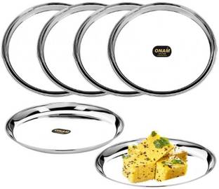 onam Pack of 5 Steel Dinner Set