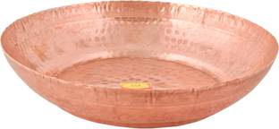 Shivshakti Arts Copper Parat Platter Laddu Gopal Bath Taman, Parat, Platter - Designer, Medium Paraat