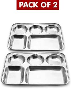 Lyticx Partition Plate pack of 2 Sectioned Plate