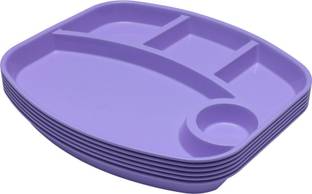 nestcart Lavender Section Plates Sectioned Plate