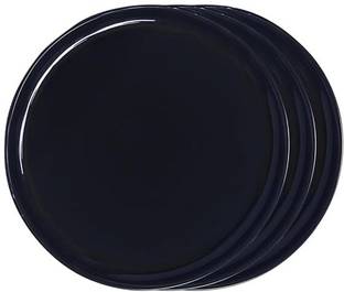 Everbuy Fiber Round Set of 3 Plates for Families, Daily Use, Parties (28 cm) Dinner Plate