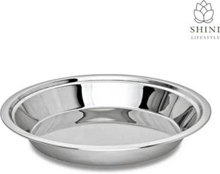 SHINI LIFESTYLE Stainless Steel Atta Parat, Silver Paraat, Steel Parat for Dough, Atta Parat Paraat