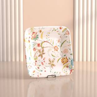 Castleite Bliss Coastal Charm Melamin Side Plates Set for Serving Snacks, 7 Inches Quarter Plate