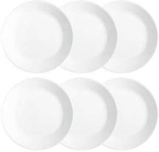 AWICKTIK BPA Free Unbreakable Chat Plates Panipuri and Dahi Bhalla Round Plates 6.5 inch Quarter Plate