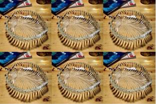 AFAST Self-Design Glass Serving Plate, Multi Use, Pack Of 6 Dinner Plate