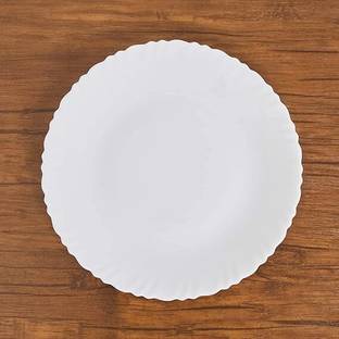Zenity Opalware white Full Plate Set, 11-inch(27cm), 6 Pieces, White Dinner Plate