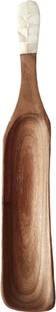 FERRA INDICA Rosewood Serving Platter|Handcrafted Trays|Momo Platter with Handle Tray