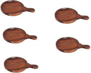 QUEEN ART HANDICRAFTS pan set 5/9 inch round/best quality/snacks plate/cutting board. Pizza Tray