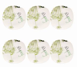 SWIFTSTYLES Melamine Crockery Half Plate(20cm Diameter, White Feeling Half Plate