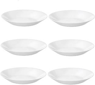 IKEA Digital Shoppy 6-Piece Deep Plate, white, 20 cm Dinner Plate