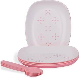 Lumiset snack plate pink Quarter Plate
