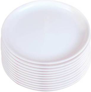 Everbuy 12 white bpa free plates Dinner Plate