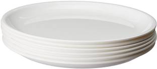 Everbuy Microwave Safe Unbreakable Dinner Plates Set for Buffet/Restaurant/Diwali Party (11 inches) Dinner Plate