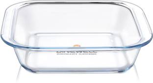 Dinewell Borosilicate Square Glass Bakeware (1100 ml) Baking Dish