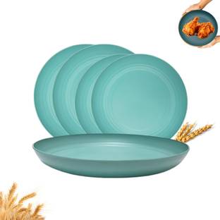 SRDI Eco-Friendly Wheat Straw Plates – BPA-Free, Unbreakable & Lightweight Dinner Set Dinner Plate