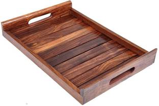 MODERNCOLLECTION HANDICRAFT Rosewood Sheesham Wood Handmade & Handcrafted Wooden Serving Tray Tray