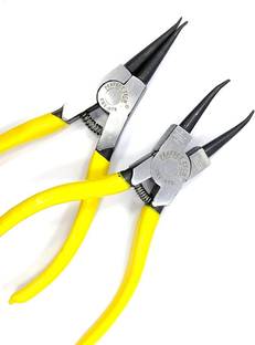 PERFECT TECH Combo Of Snap Ring Lock Plier Internal Straight & External straight Circlip Plier