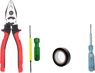 Hillgrove HGP1318M1 8"inch Combination Pilash with Electrical Tape,Tester,2in1 Screwdriver Lineman Plier