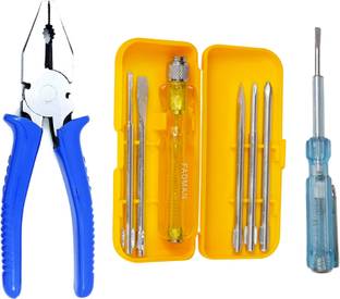 FADMAN Plier Combo Kit | Screwdriver Box-Y | Tester | Lineman Plier