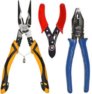Digital Craft Nose Plier 9.5 Inch,Wire Stripper,8"Inch Combination Plier Needle Nose Plier