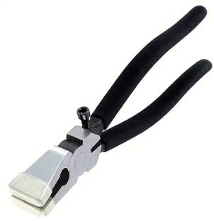 AS TOOL CENTER 8 Inch Glass Running Pliers With Rubber Tips Adjustable Screw Circlip Plier