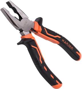 Harden 6" Multi Functional Professional Combination Plier with anti-slip handle with spring - made of fine carbon steel- 560176A Combination Snap Ring Plier