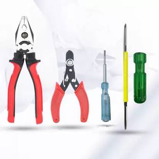 ARQEST 2 in 1 / 8"inch Lineman Pilash Plier, Wire Cutter, Line Tester Combination Screwdriver Set