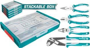 TOTAL THKTV02P042 4 Pcs Pliers Set Combination Snap Ring Plier