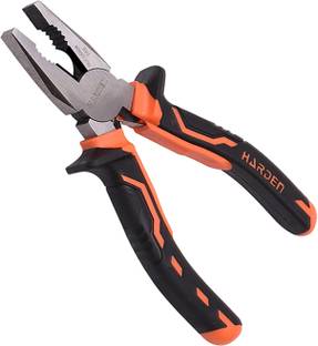 Harden 8" Multi Functional Professional Combination Plier with Anti Slip Handle With Spring - Made of Fine Carbon Steel- 560178 Lineman Plier
