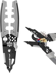 WUDEE Multi-Purpose Wire Stripper, High Performance Cable Stripper and Crimping Tool Groove Plier