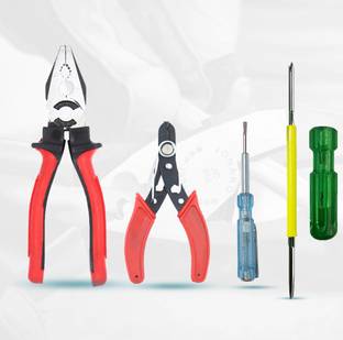 Hillgrove HGCM148M1 Combination Pilash with Wire Cutter,Line Tester,2in1 Screwdriver Lineman Plier