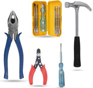 Hillgrove HGCM507M1 Combination Pilash with Wire Cutter, Line Tester, Hammer, Screwdriver Lineman Plier