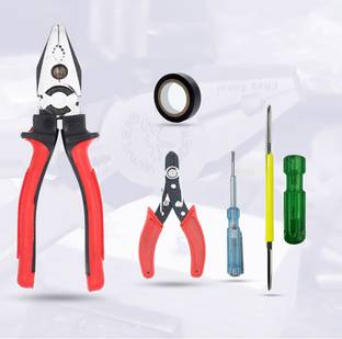 Hillgrove HGCM376M1 8"inch Combination Plier with Line Tester and 2in1 Screwdriver Tools Lineman Plier