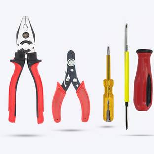 PRECISTO HGCM148M1 Combination Pilash with Wire Cutter,Line Tester,2in1 Screwdriver Lineman Plier
