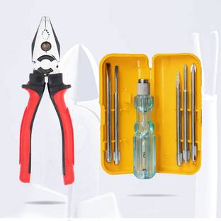 Hillgrove HGCM153M1 Combination Pilash Hand Tool with 5in1 Screwdriver Set Lineman Plier