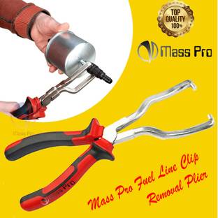 Mass Pro Fuel Line Clip Removal Plier Rubber Grip Hose Release Disconnect Removal Plier Groove Plier