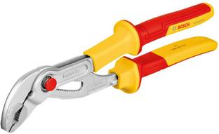 BOSCH 1600A02NE5 Professional VDE Parrot Pliers, 250mm, TPU Insulation, 1000V Round Nose Plier
