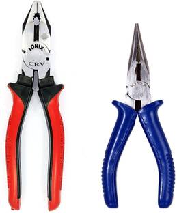 RanPra COMBO of 8-Inch Cutting Plier Tool And 6-Inch Nose Plier Tool Set Lineman Plier