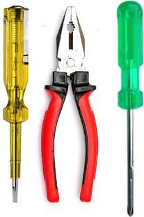 Pedwal Plier 2 In 1 Screwdriver Tester Combo Hand Tools Kit For Home And Professional Lineman Plier