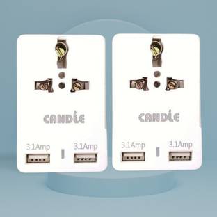 CANDLE 2 USB MULTI PLUG PACK OF 2 Plug Pin