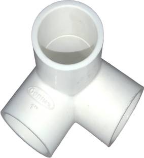 DEHRAN UPVC 3 Way Elbow 1" Pipe Fitting for Bathroom and Kitchen (Pak of 10) 32 mm Plumbing Pipe